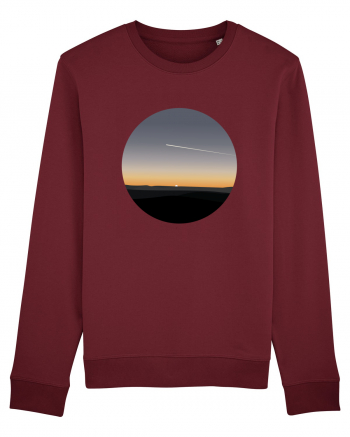 Photo Illustration - airplane in the sunset Burgundy