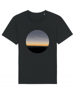 Photo Illustration - airplane in the sunset Tricou mânecă scurtă Unisex Rocker