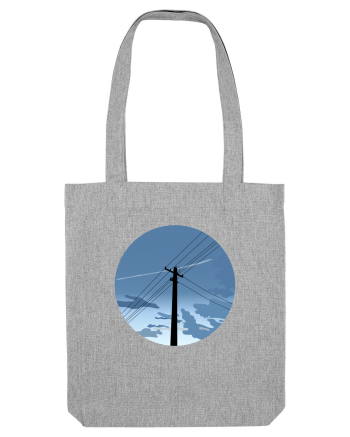 Photo Illustration - black electricity pole Heather Grey