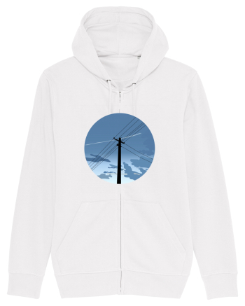 Photo Illustration - black electricity pole White