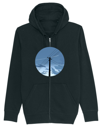 Photo Illustration - black electricity pole Black