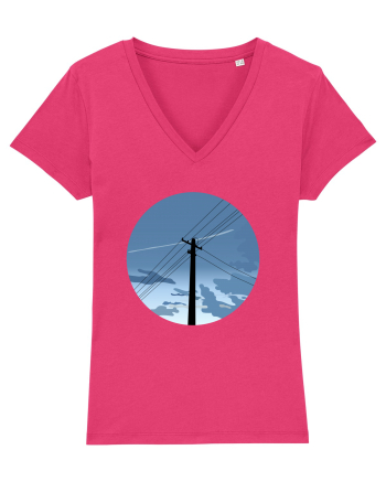 Photo Illustration - black electricity pole Raspberry
