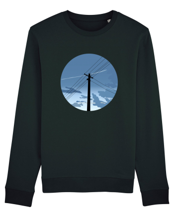 Photo Illustration - black electricity pole Black