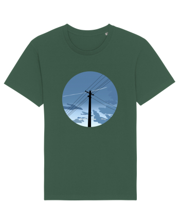 Photo Illustration - black electricity pole Bottle Green