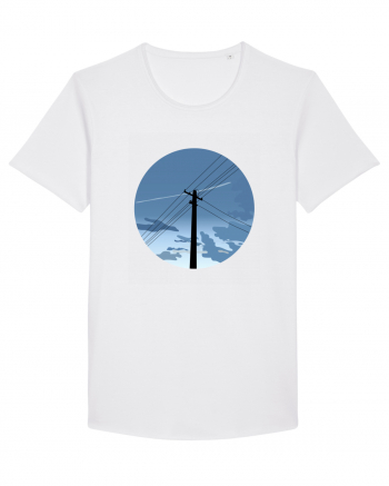 Photo Illustration - black electricity pole White
