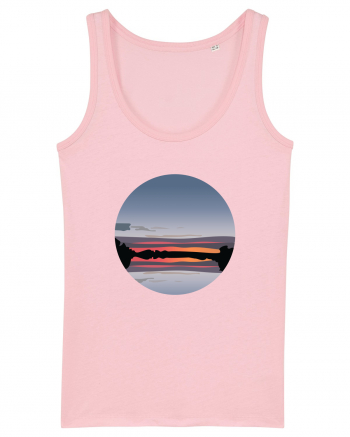 Photo Illustration - reflected sunset Cotton Pink