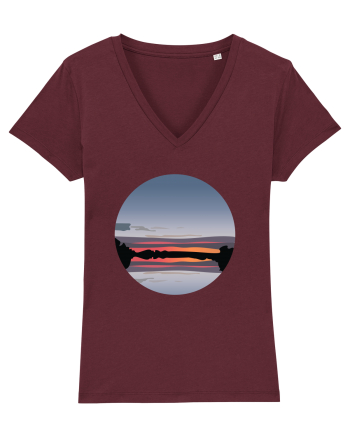 Photo Illustration - reflected sunset Burgundy