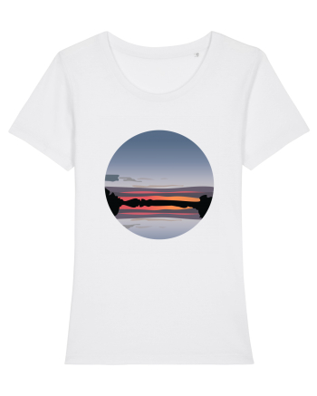 Photo Illustration - reflected sunset White