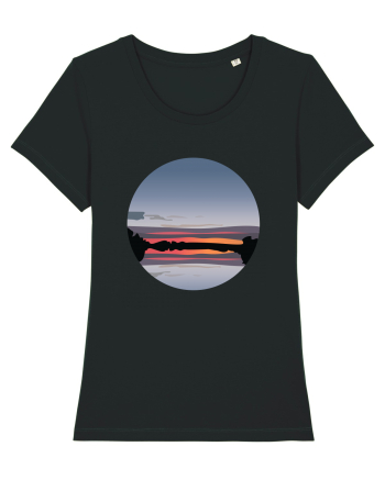 Photo Illustration - reflected sunset Black