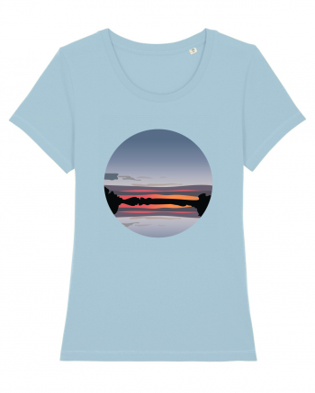 Photo Illustration - reflected sunset Sky Blue