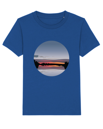 Photo Illustration - reflected sunset Majorelle Blue