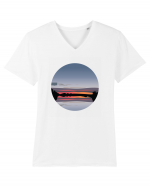 Photo Illustration - reflected sunset Tricou mânecă scurtă guler V Bărbat Presenter