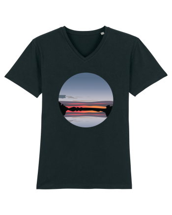 Photo Illustration - reflected sunset Black