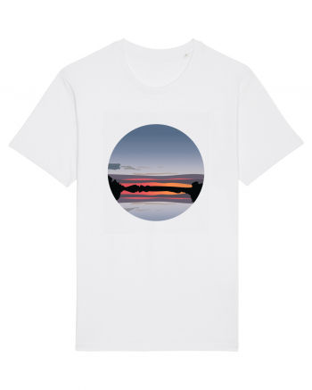 Photo Illustration - reflected sunset White