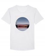 Photo Illustration - reflected sunset Tricou mânecă scurtă guler larg Bărbat Skater