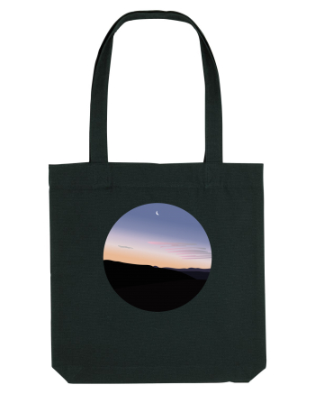 Photo Illustration - moon sunrise Black