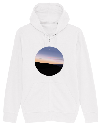 Photo Illustration - moon sunrise White
