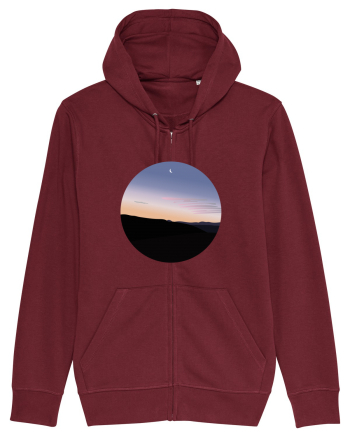Photo Illustration - moon sunrise Burgundy