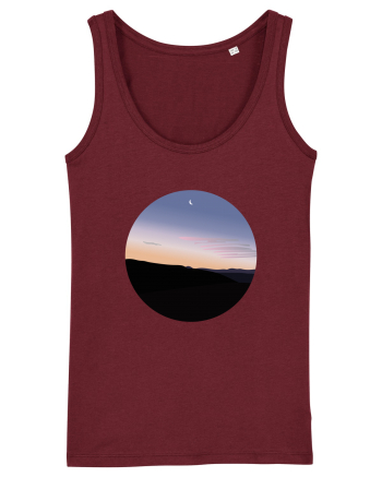 Photo Illustration - moon sunrise Burgundy