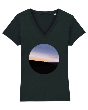 Photo Illustration - moon sunrise Black