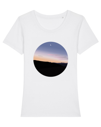 Photo Illustration - moon sunrise White
