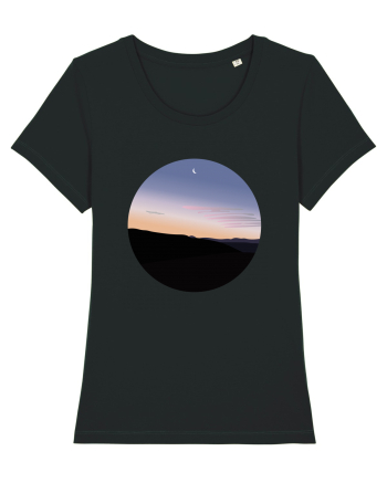 Photo Illustration - moon sunrise Black