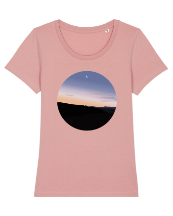 Photo Illustration - moon sunrise Canyon Pink