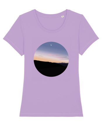 Photo Illustration - moon sunrise Lavender Dawn