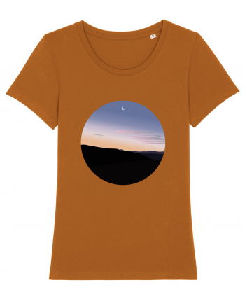 Photo Illustration - moon sunrise Roasted Orange