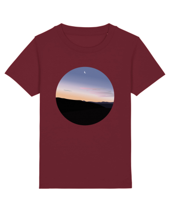 Photo Illustration - moon sunrise Burgundy