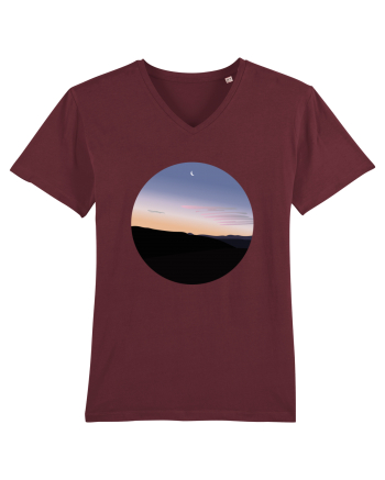 Photo Illustration - moon sunrise Burgundy