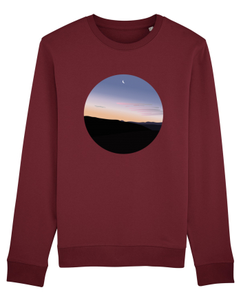 Photo Illustration - moon sunrise Burgundy