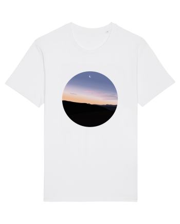 Photo Illustration - moon sunrise White