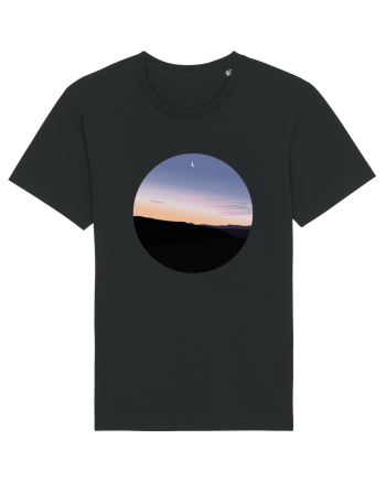 Photo Illustration - moon sunrise Black