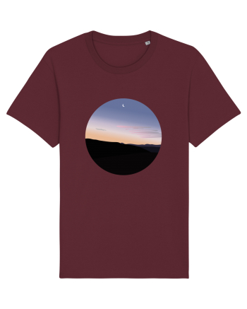 Photo Illustration - moon sunrise Burgundy