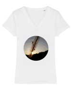Photo Illustration - macro in the sunset 1 Tricou mânecă scurtă guler V Damă Evoker