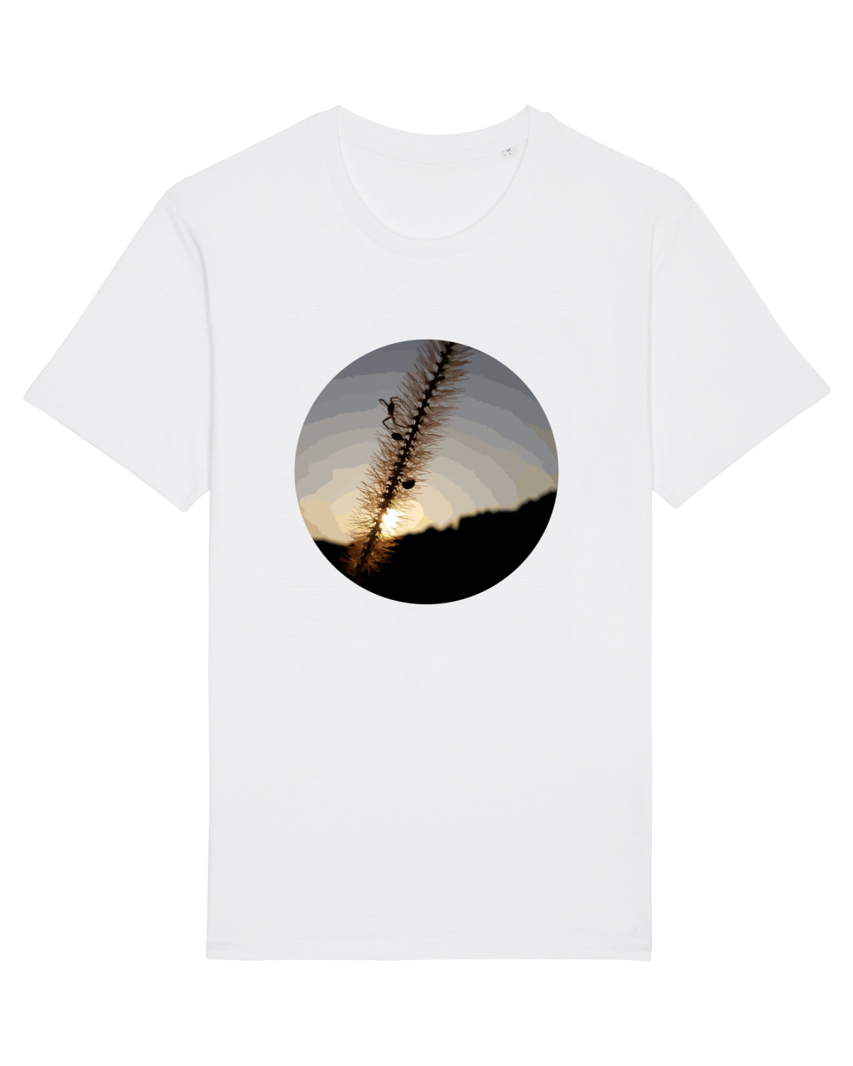 Tricou mânecă scurtă Unisex Rocker White