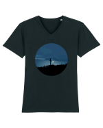 Photo Illustration - wild street light  Tricou mânecă scurtă guler V Bărbat Presenter