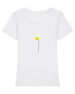 Photo Illustration - yellow flower Tricou mânecă scurtă guler larg fitted Damă Expresser