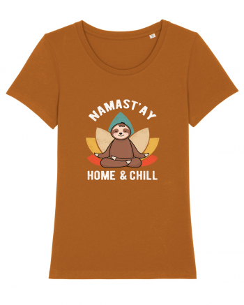 NAMASTAY Home and Chill Sloth Roasted Orange