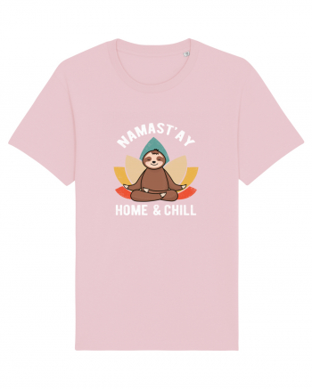 NAMASTAY Home and Chill Sloth Cotton Pink