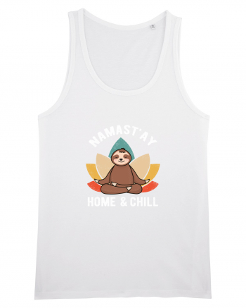 NAMASTAY Home and Chill Sloth White