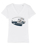 Front Facing Camera Tricou mânecă scurtă guler V Damă Evoker