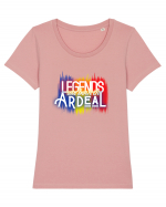 Legends are bord in Ardeal Tricou mânecă scurtă guler larg fitted Damă Expresser