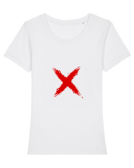 X marks the spot Tricou mânecă scurtă guler larg fitted Damă Expresser