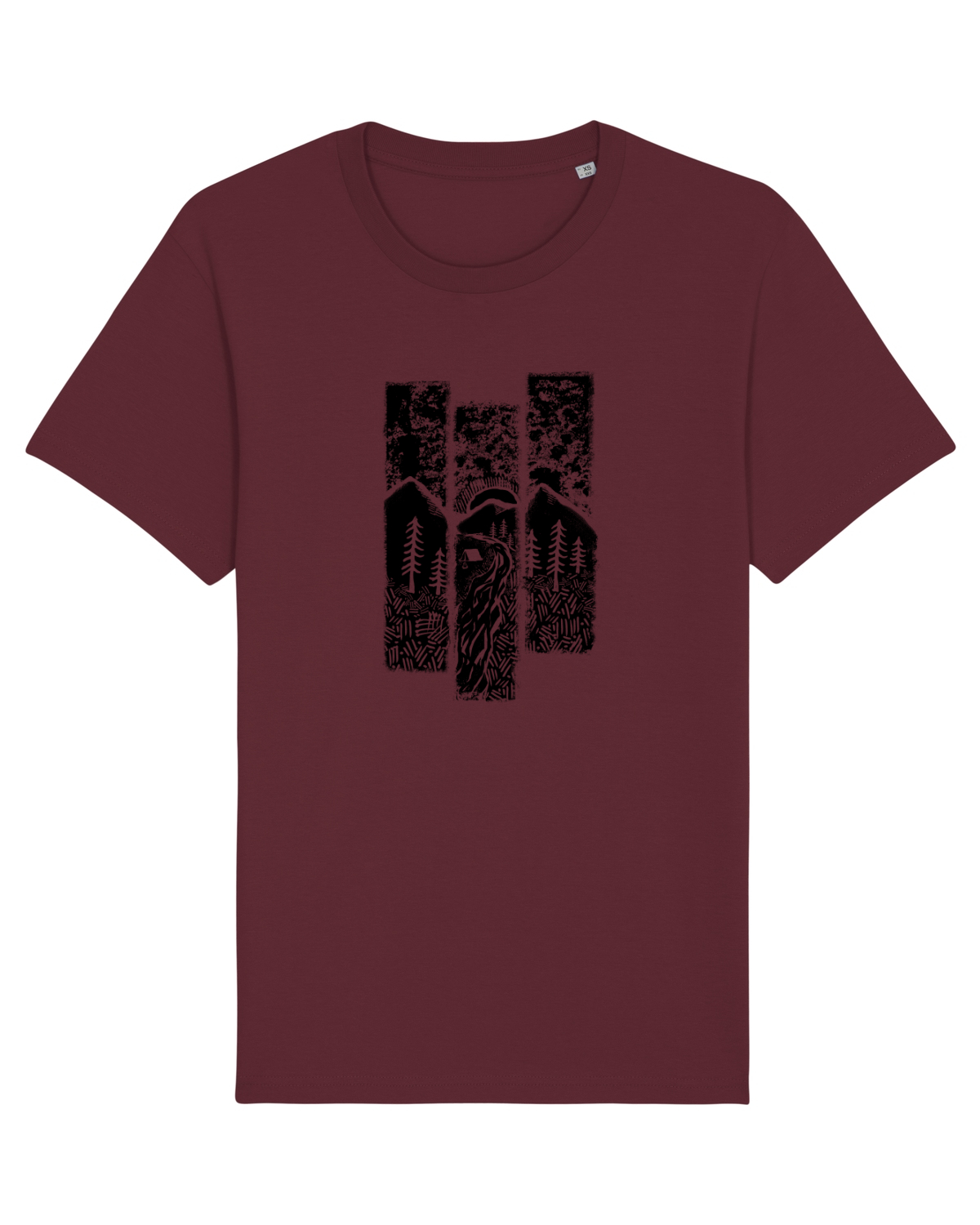 Tricou mânecă scurtă Unisex Rocker Burgundy