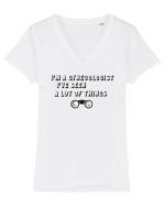 Doctor ginecolog Tricou mânecă scurtă guler V Damă Evoker