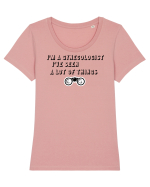 Doctor ginecolog Tricou mânecă scurtă guler larg fitted Damă Expresser