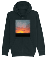 Photo Illustration - fire in the sky Hanorac cu fermoar Unisex Connector