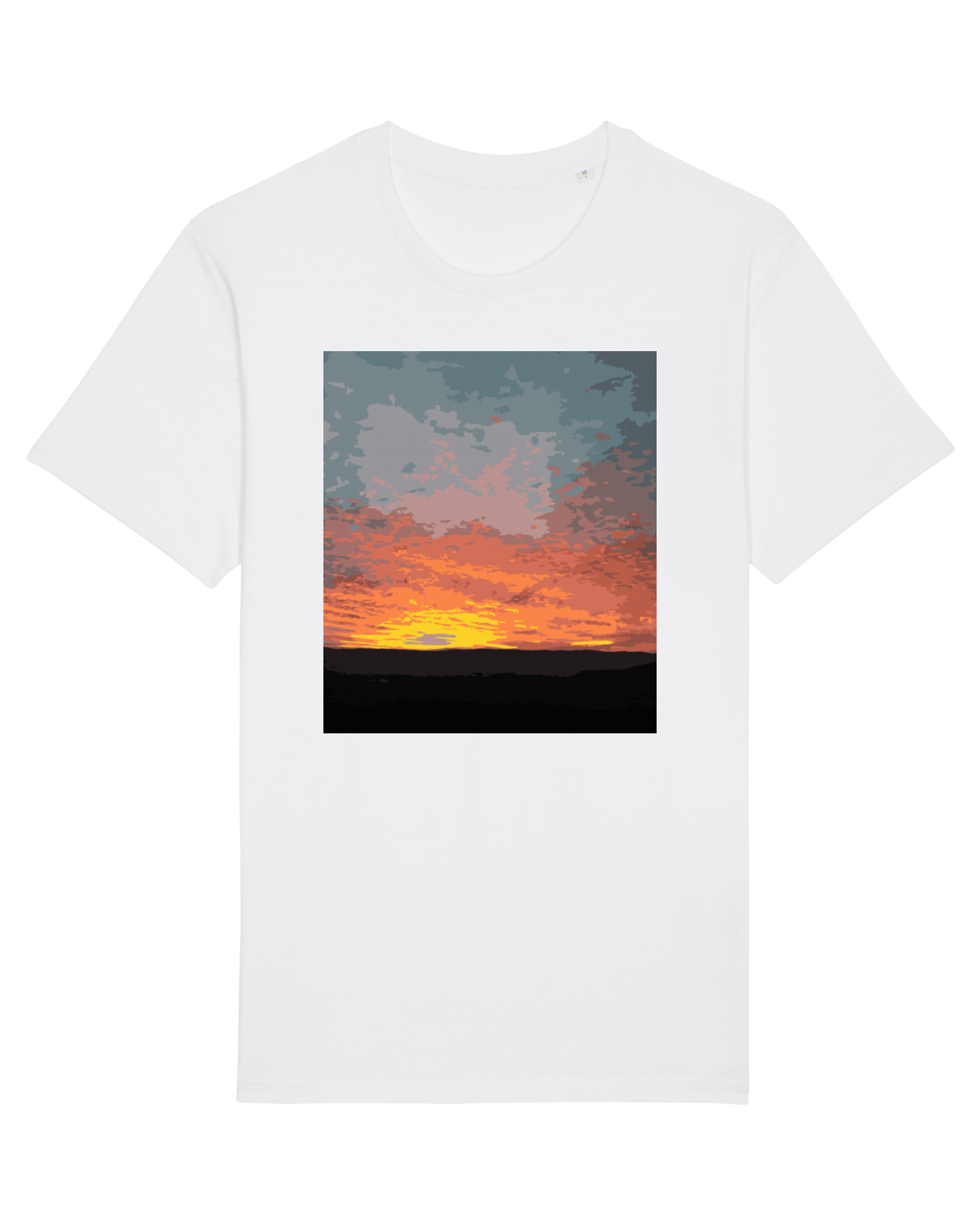 Tricou mânecă scurtă Unisex Rocker White